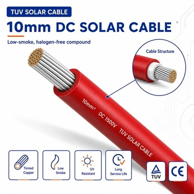 10mm DC-aurinkokaapeli